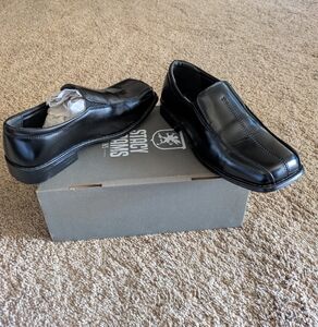 Stacy Adams Boy's Black Loafers